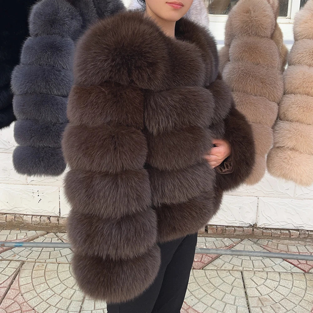 Luxury Fox Fur Coat
