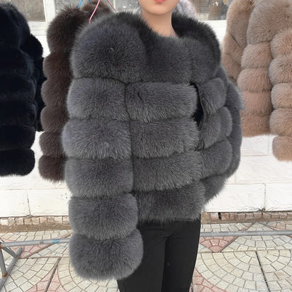 Luxury Fox Fur Coat