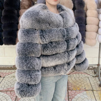 Luxury Fox Fur Coat