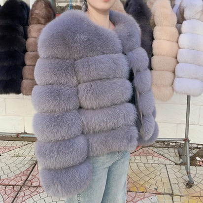 Luxury Fox Fur Coat