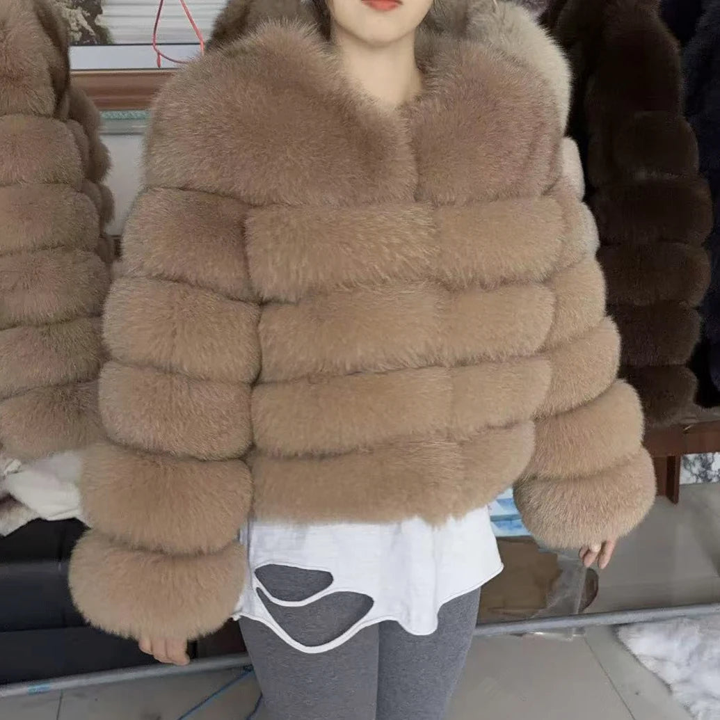 Luxury Fox Fur Coat