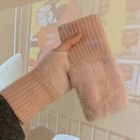 Chic Fingerless Fleece Gloves™
