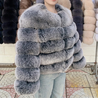Luxury Fox Fur Coat