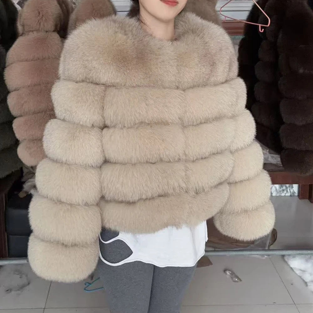 Luxury Fox Fur Coat