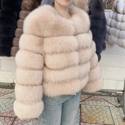 Luxury Fox Fur Coat