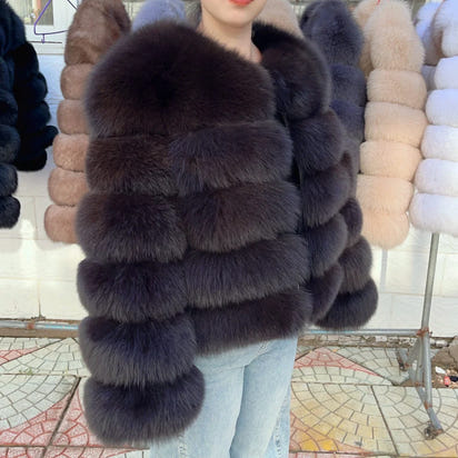 Luxury Fox Fur Coat