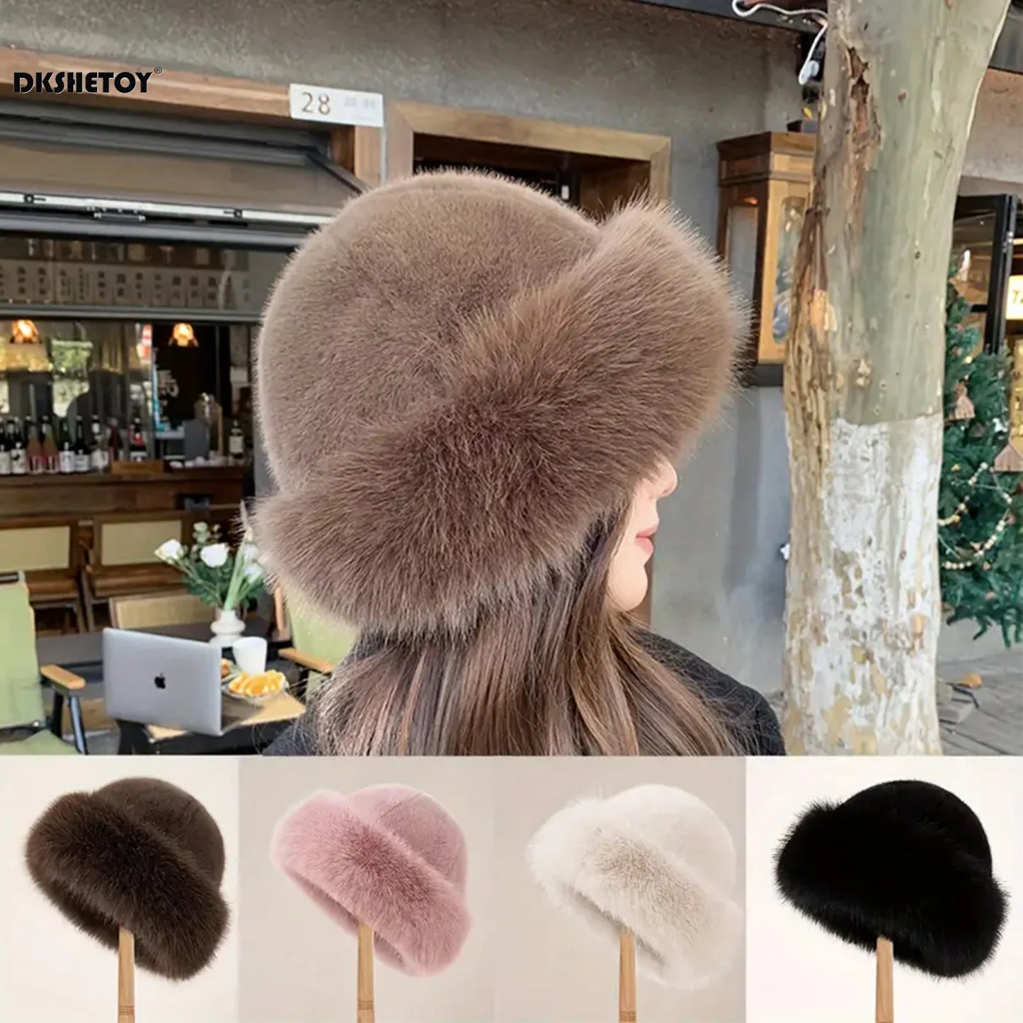 Thicken Plush Warm Fur Hat