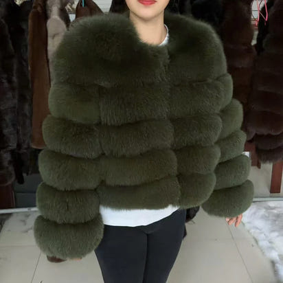 Luxury Fox Fur Coat