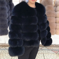 Luxury Fox Fur Coat