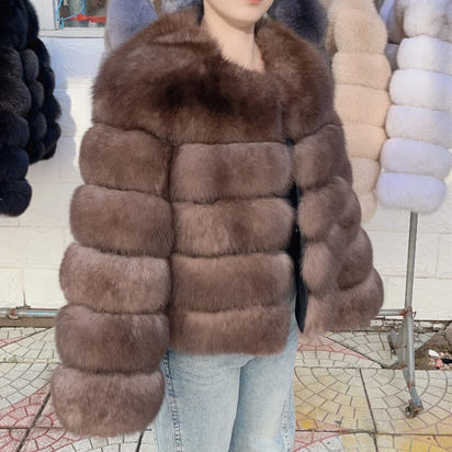 Luxury Fox Fur Coat