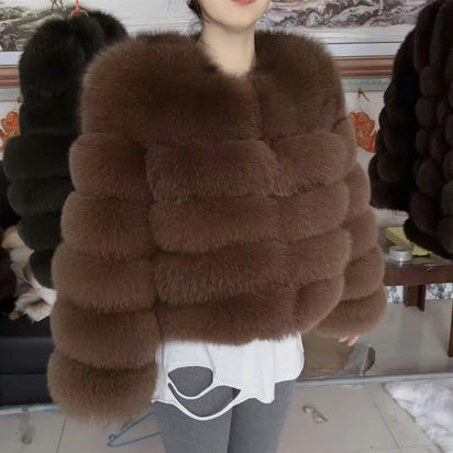 Luxury Fox Fur Coat