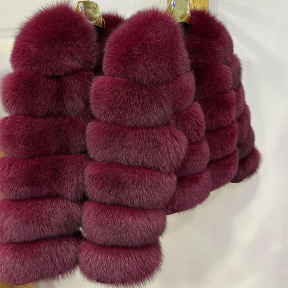 Luxury Fox Fur Coat